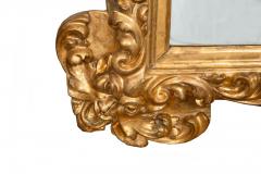 18th Century Italian Baroque Antique Carved Giltwood Wall Mirror - 4502854