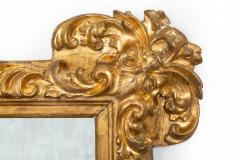 18th Century Italian Baroque Antique Carved Giltwood Wall Mirror - 4502856