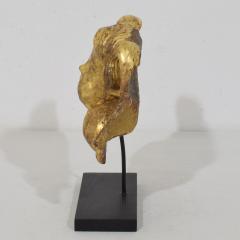 18th Century Italian Baroque Carved Giltwood Angel Head on Wings - 4518416