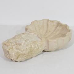 18th Century Italian Baroque Hand carved Limestone Holy Water Font or Stoup - 4108937