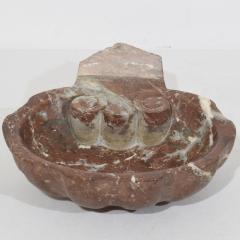 18th Century Italian Baroque Red Marble Holy Water Font or Stoup - 4109071