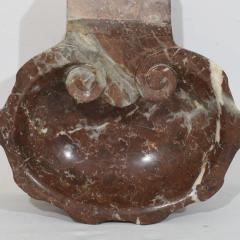 18th Century Italian Baroque Red Marble Holy Water Font or Stoup - 4109078