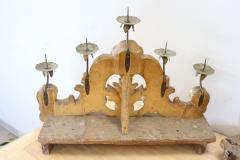 18th Century Italian Carved and Gilded Wood Pair of Antique Candelabrum - 2644222