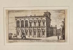 18th Century Italian Engraving View of the Palazzo at San Pietro in Montorio  - 3676084