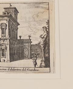 18th Century Italian Engraving View of the Palazzo at San Pietro in Montorio  - 3676085