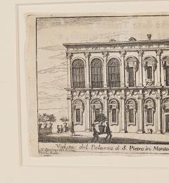 18th Century Italian Engraving View of the Palazzo at San Pietro in Montorio  - 3676087