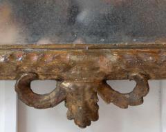 18th Century Italian Giltwood Mirror with Carved Classical Crest - 4473897