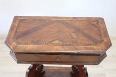 18th Century Italian Inlaid Walnut Antique Kneeler - 2670236