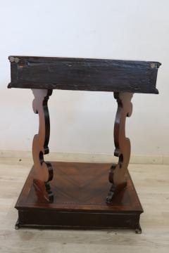 18th Century Italian Inlaid Walnut Antique Kneeler - 2670237