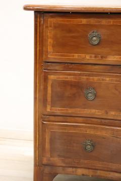 18th Century Italian Louis XV Inlaid Walnut Antique Chest of Drawers - 4040664