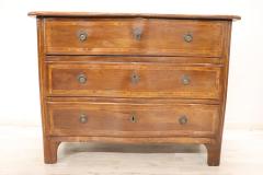 18th Century Italian Louis XV Inlaid Walnut Antique Chest of Drawers - 4040673