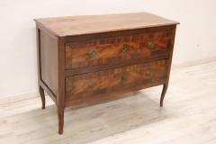 18th Century Italian Louis XV Walnut Antique Chest of Drawers - 3390462