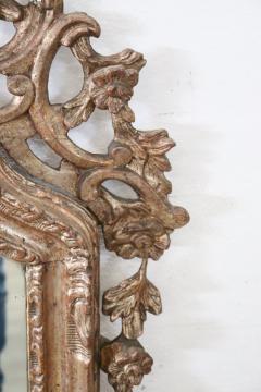 18th Century Italian Louis XVI Carved Wood and Mecca Antique Wall Mirror - 3122159