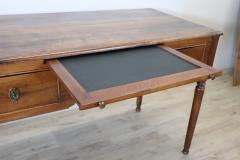 18th Century Italian Louis XVI Solid Walnut Wood Antique Writing Desk - 3376619