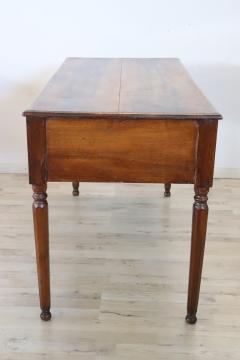 18th Century Italian Louis XVI Solid Walnut Wood Antique Writing Desk - 3376622