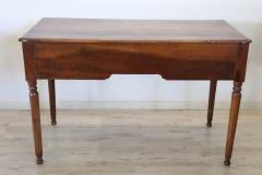 18th Century Italian Louis XVI Solid Walnut Wood Antique Writing Desk - 3376623