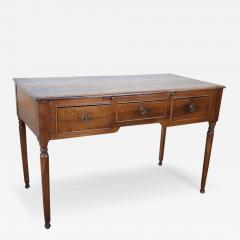 18th Century Italian Louis XVI Solid Walnut Wood Antique Writing Desk - 3383704