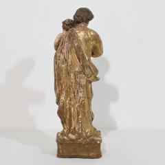 18th Century Italian Neoclassical Carved Wooden Madonna With Child - 4111720