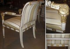 18th Century Italian Neoclassical Polychrome and Parcel Gilt Armchairs - 3554967