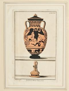 18th Century Italian Print of Ancient Greek Pottery - 3481385