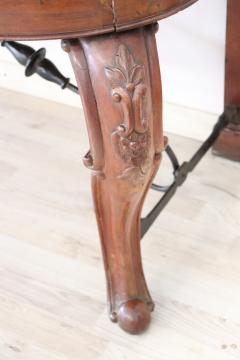 18th Century Italian Solid Oak Wood Antique Console Table - 2763038