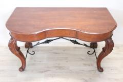 18th Century Italian Solid Oak Wood Antique Console Table - 2763039