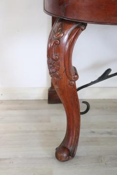 18th Century Italian Solid Oak Wood Antique Console Table - 2763041