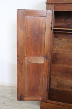 18th Century Italian Solid Poplar Wood Antique Wardrobe Armoire - 2556611