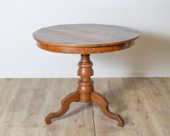 18th Century Italian Sorrento Center Table with Inlaid Starburst Top - 4205591