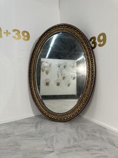 18th Century Italian Vintage Oversize Oval Wall Mirror - 3573013