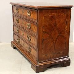 18th Century Italian Walnut Commode with Four Drawers and Ornate Hardware - 3574134
