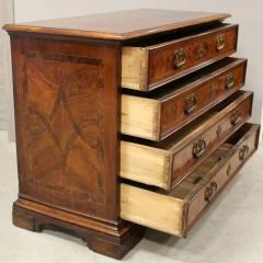 18th Century Italian Walnut Commode with Four Drawers and Ornate Hardware - 3574136