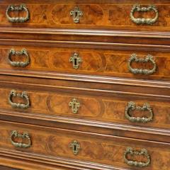18th Century Italian Walnut Commode with Four Drawers and Ornate Hardware - 3574138