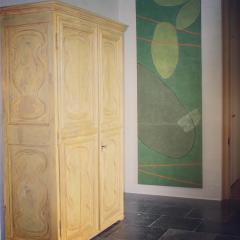 18th Century Italian Yellow Cabinet with Folding Doors - 4399257