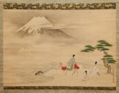 18th Century Japanese Scroll Scene from the Tales of Ise - 4124464