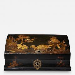 18th Century Japanned Chinoiserie Dome Topped Box Circa 1715 1725 - 3124595