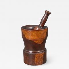 18th Century Lignum Vitae Pestle and Mortar - 1177293