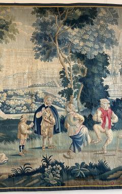 18th Century Lille Tapestry In Wool And Silk After Teniers - 4096107