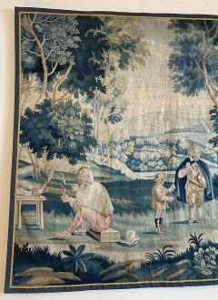 18th Century Lille Tapestry In Wool And Silk After Teniers - 4096110