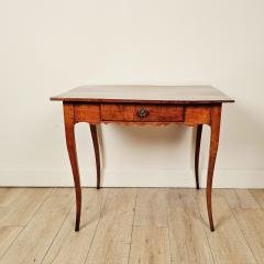 18th Century Louis XV Cherry Side Table with Drawer - 4719625