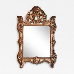 18th Century Louis XV Gilt Lacquered Mercury Glass Mirror - 3833980