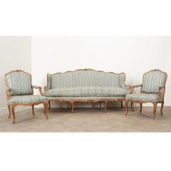 18th Century Louis XV Style Gilt Upholstered Parlor Set - 3314096