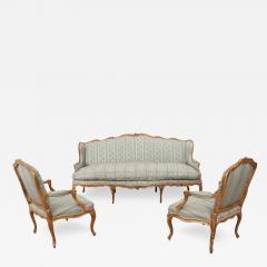 18th Century Louis XV Style Gilt Upholstered Parlor Set - 3333443