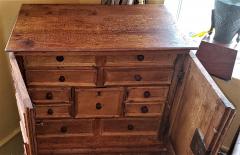 18th Century Mexican Texas Bargueno Style Chest on Stand Important - 1659844