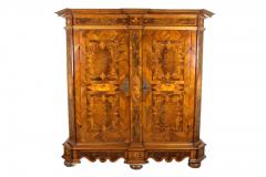 18th Century Nutwood Baroque Cabinet With Inlay Works Austria ca 1770 - 3741549