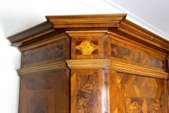 18th Century Nutwood Baroque Cabinet With Inlay Works Austria ca 1770 - 3741559