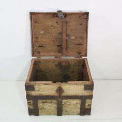 18th Century Oak French Silver Chest Strongbox - 4108575
