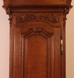 18th Century Oak Longcase Clock From Belgium - 3795244