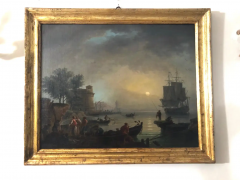 18th Century Old Masters Oil Painting Attributed to Claude Joseph Vernet France - 2601392