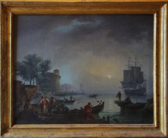 18th Century Old Masters Oil Painting Attributed to Claude Joseph Vernet France - 2601396